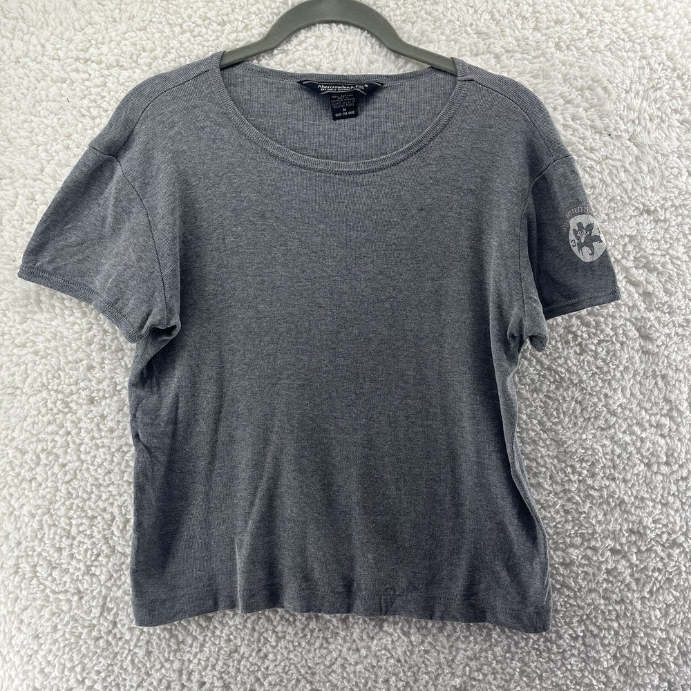 Vintage Abercrombie And Fitch Shirt Women's Medium Reliable Outdoor Goods Gray
